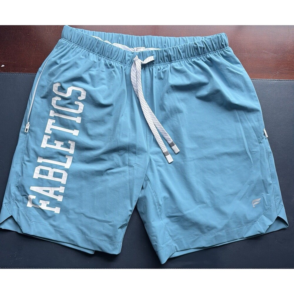 Fabletics Mens Athletic Shorts Performance Gym Running Workout Shorts- Medium